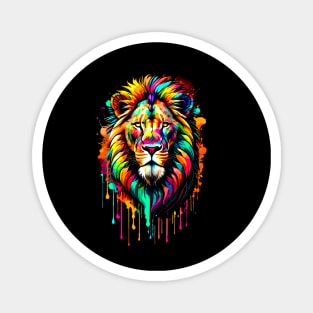 Rainbow Lion Pride Magnet